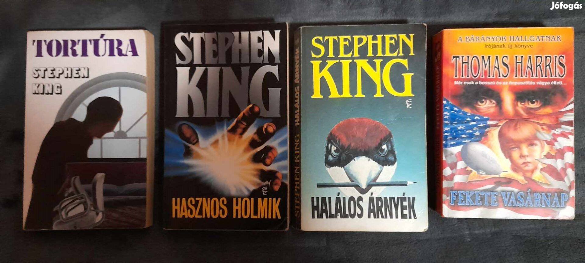 Stephen King, Dean R. Koontz, Thomas Harris stb könyvek