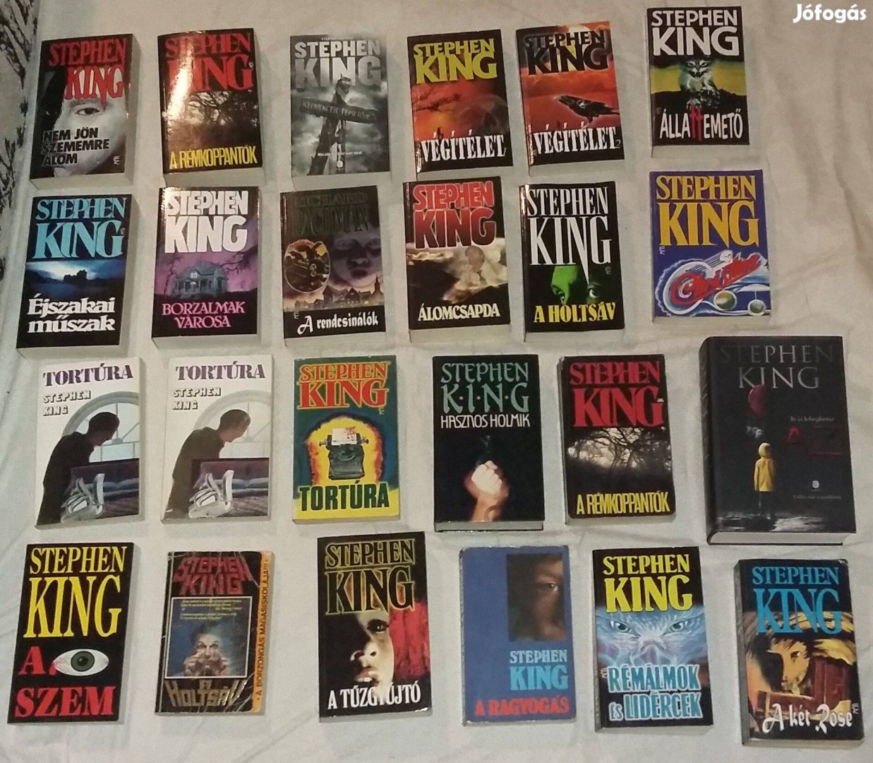 Stephen King könyvek, árak a leírásban