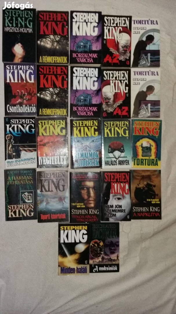 Stephen King könyvek (árak a leírásban)