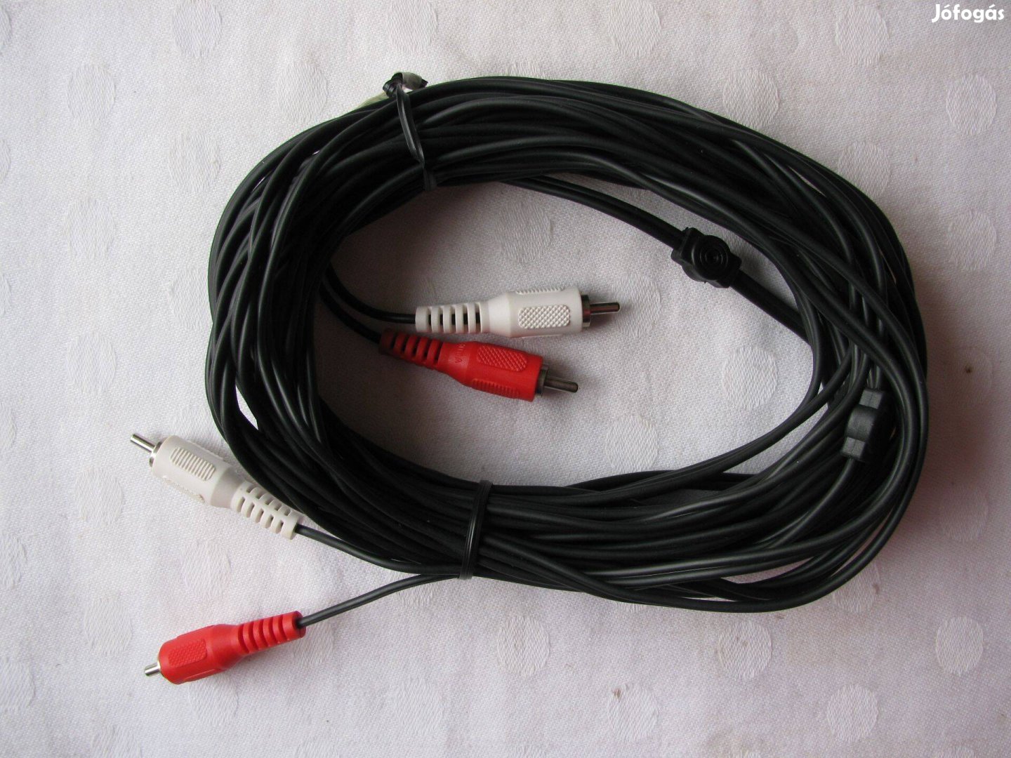 Stereo audio átjátszó kábel 2 db, 5 és 10 méter hosszú