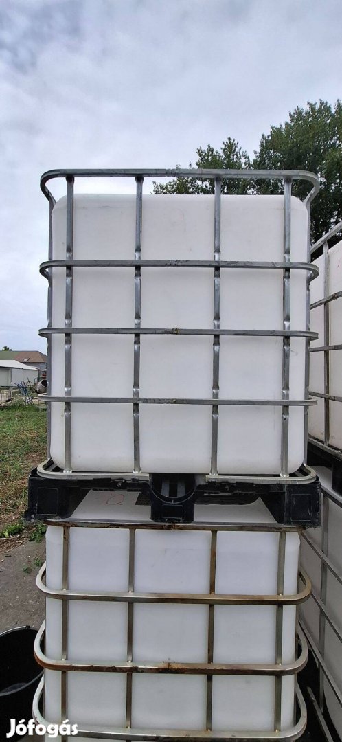 Steril(desztilált vízre használt) IBC tartályok 