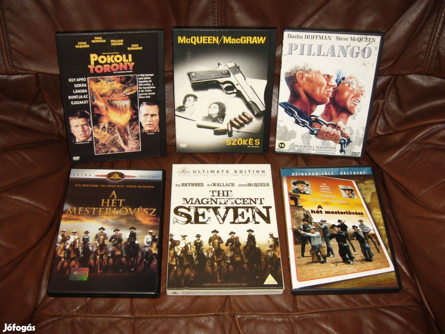 Steve Mcqueen dvd filmek . Cserélhetők blu-ray filmekre !