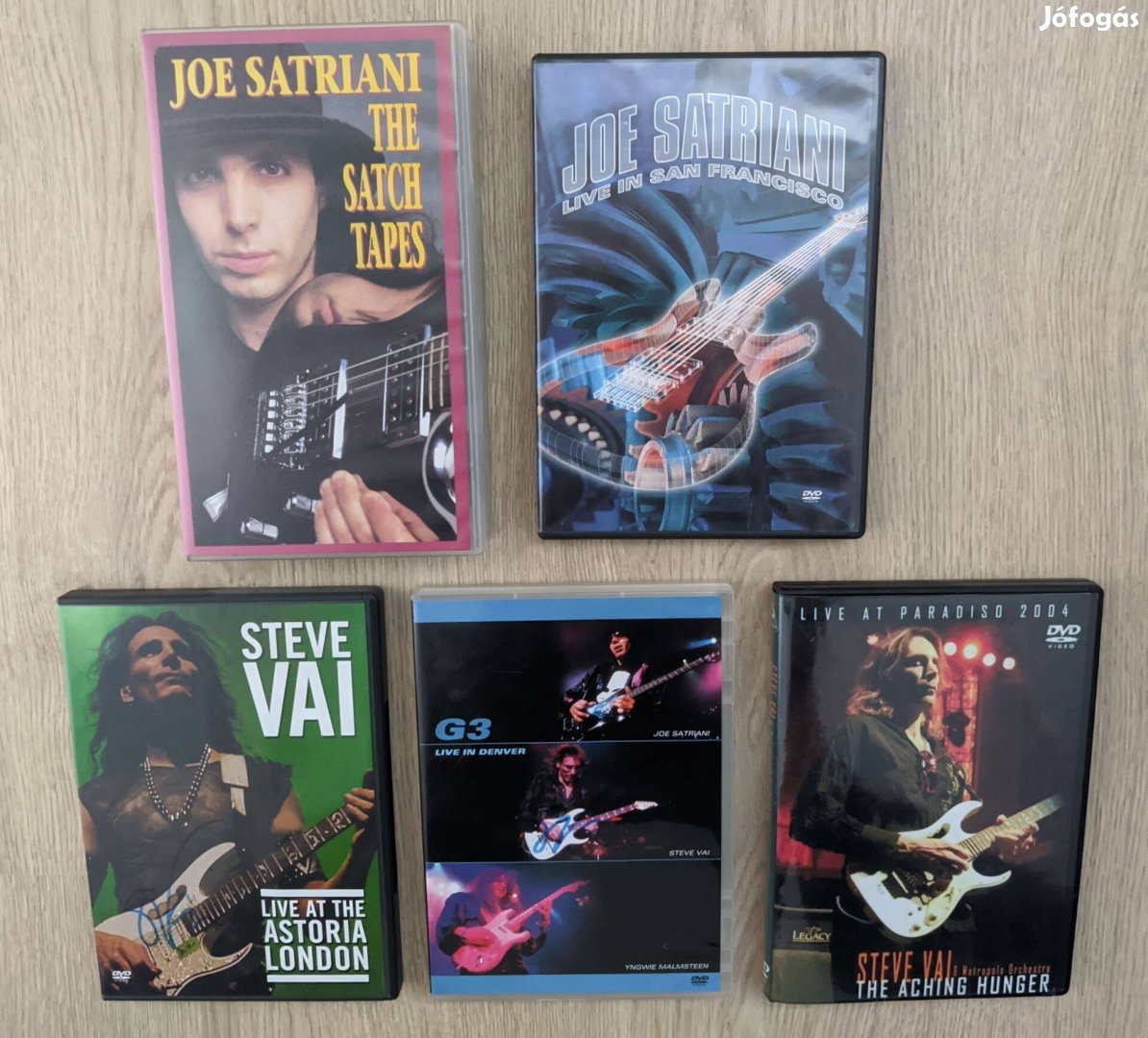 Steve Vai, Joe Satriani DVD VHS