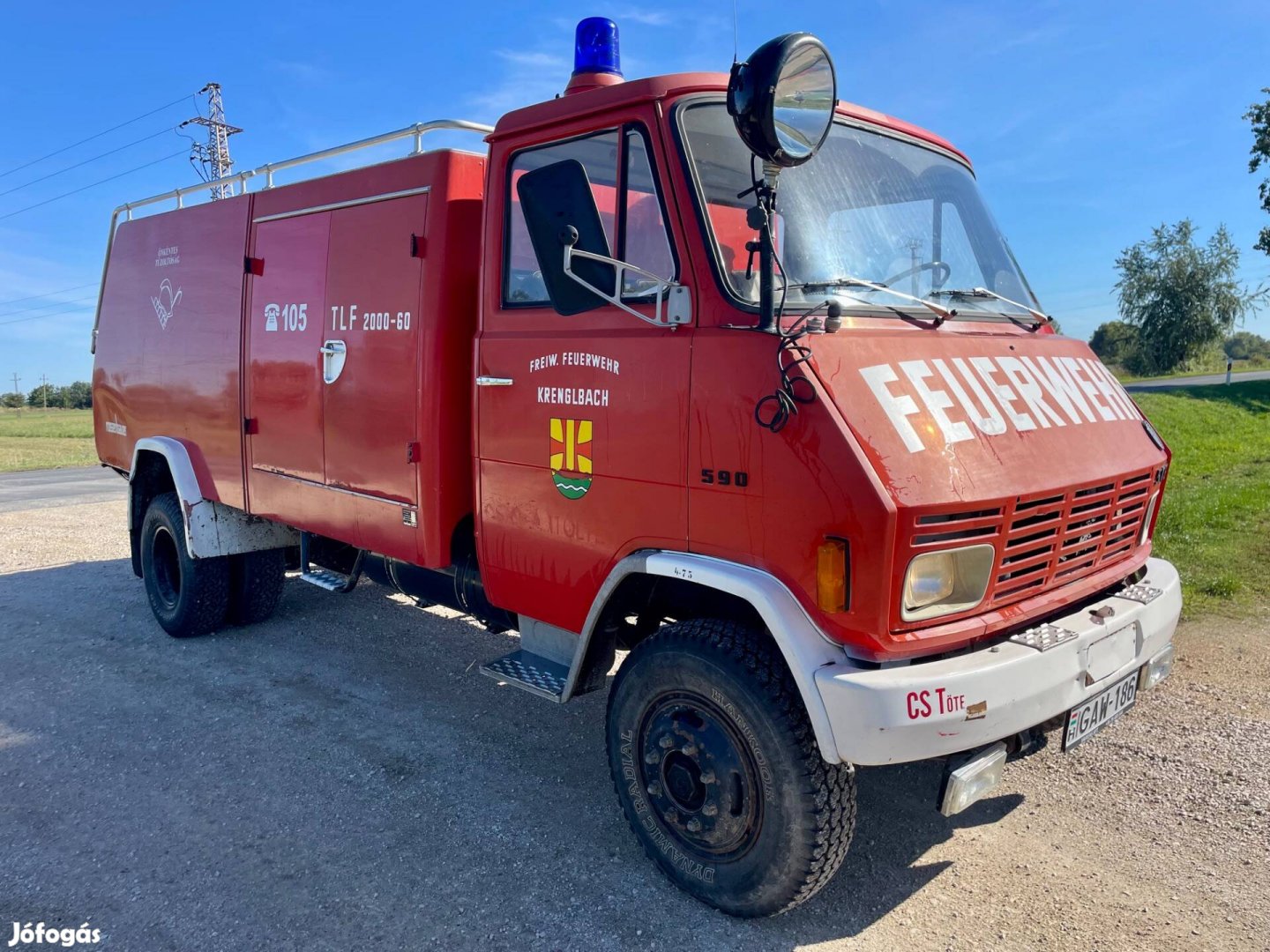 Steyr 590 Gyári tűzoltó autó 16 000 km