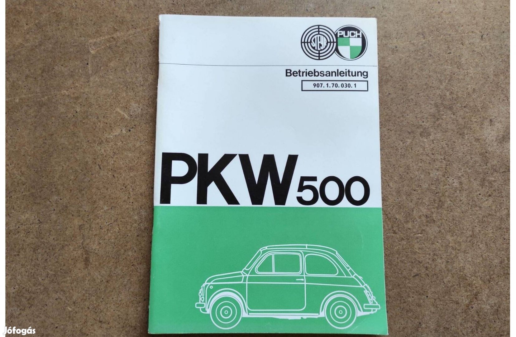 Steyr Puch 500 kezelési útmutató