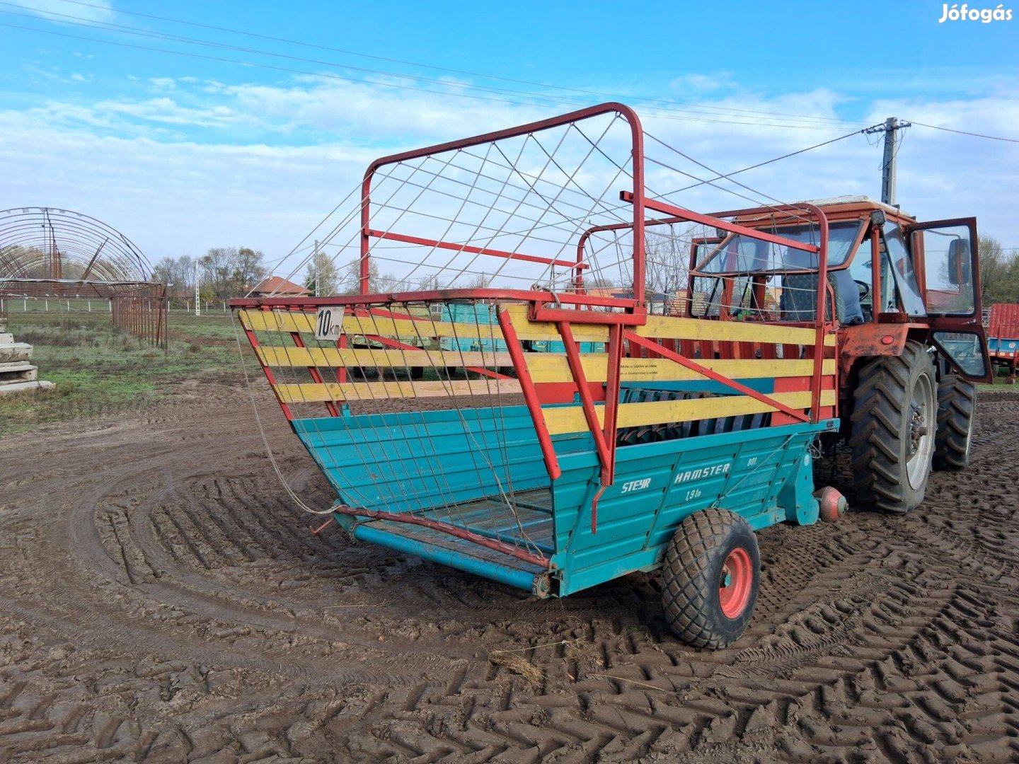 Steyr hamster 801 tip 8 köbös lemezoldalas kis hamster rendfelszedő ko
