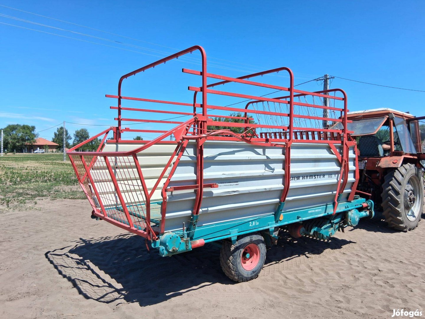 Steyr hamster 802 V tip 20 köbös lemezoldalas hamszter 19 szecskázó