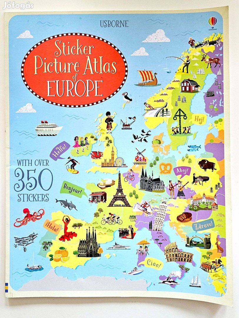 Sticker Picture Atlas of Europe Usborne