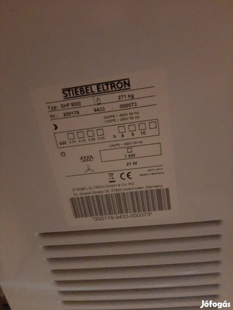 Stiebel Eltron Hőtárolós elektromos kályha 5kw