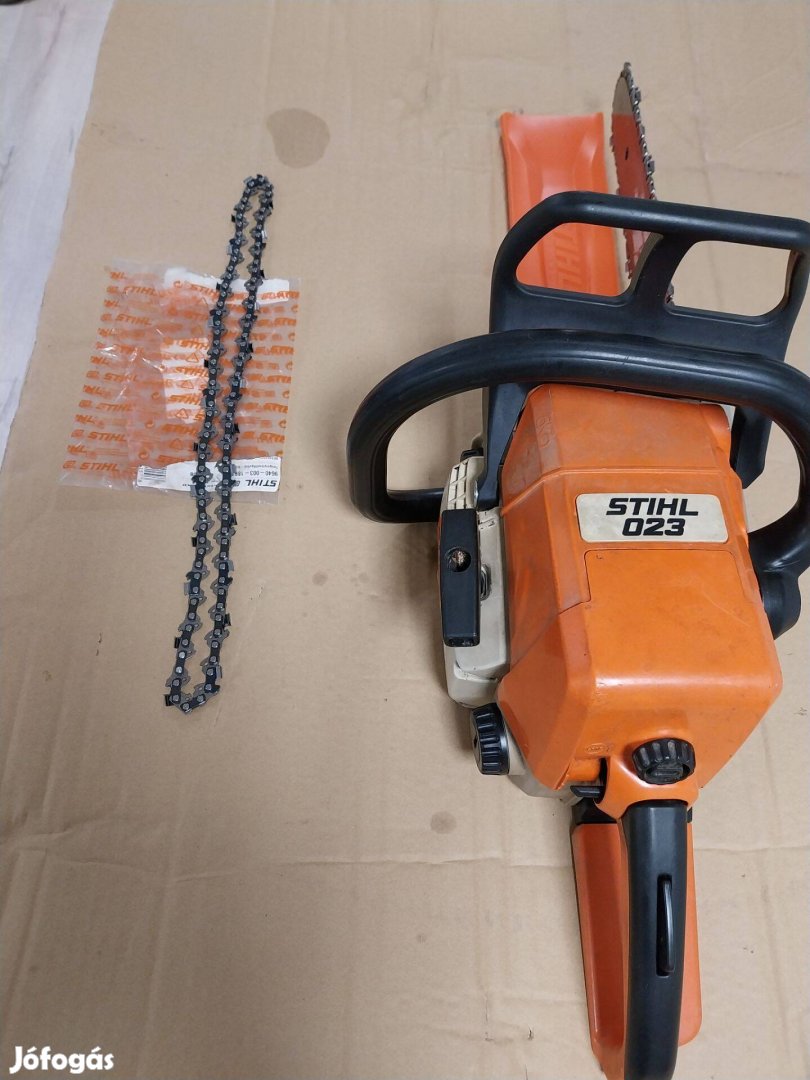 Stihl 023 láncfűrész új lánc,védőburkolat