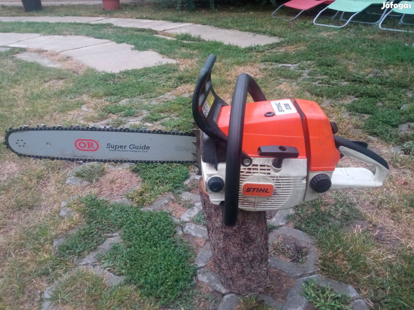 Stihl 036 láncfűrész lap, lánc nélkül!