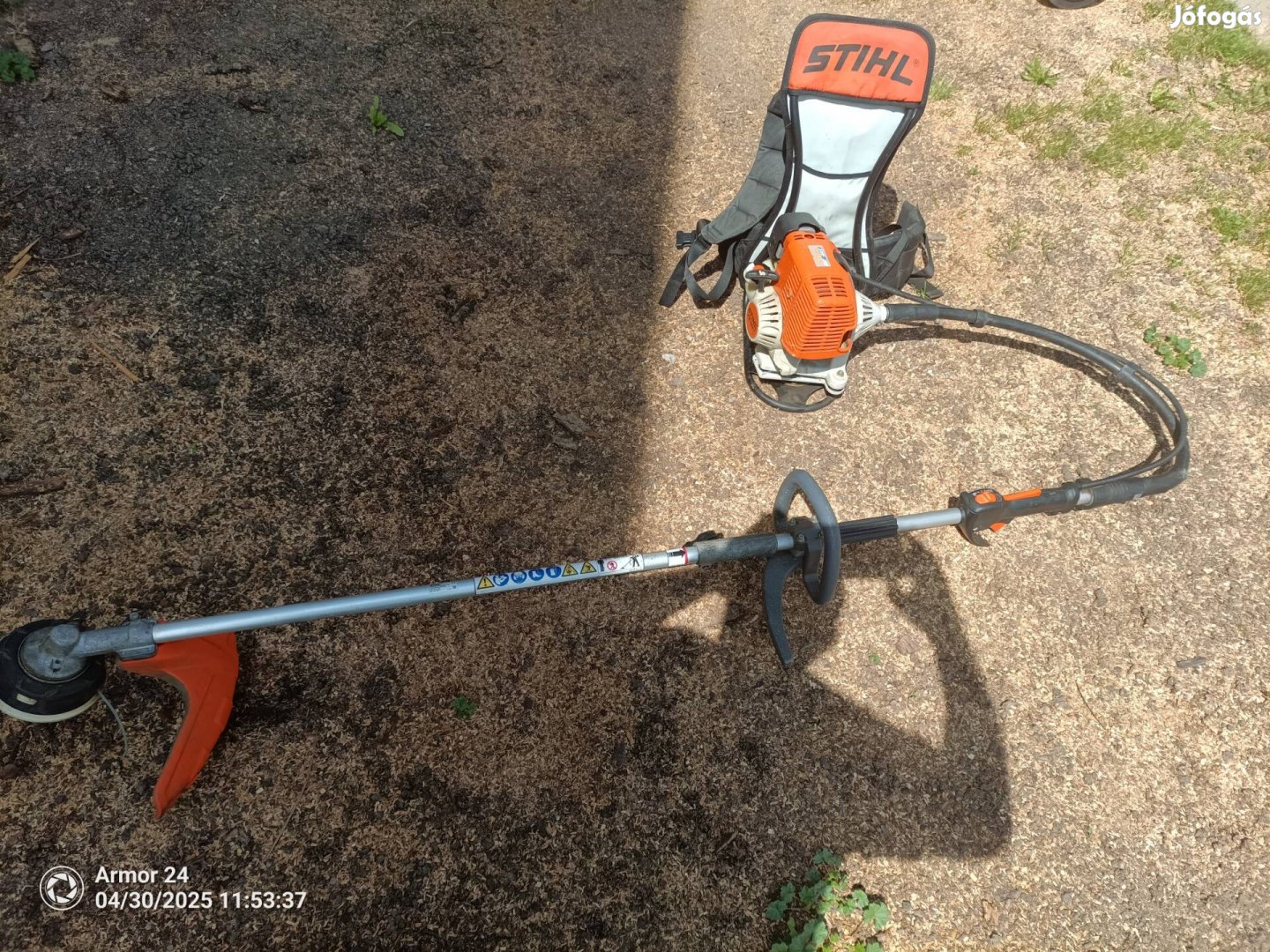 Stihl FR130 T ipari háti fűkasza, bozótvágó.