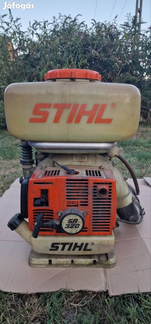 Stihl SR 320 jól működő benzinmotoros háti permetező 