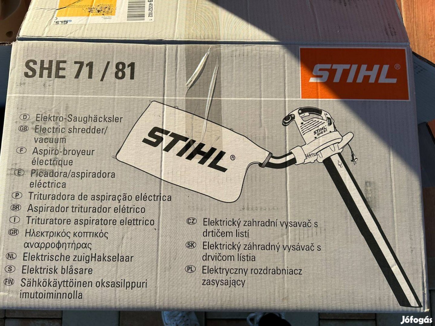 Stihl She 71 Lombszívó, lombfúvó