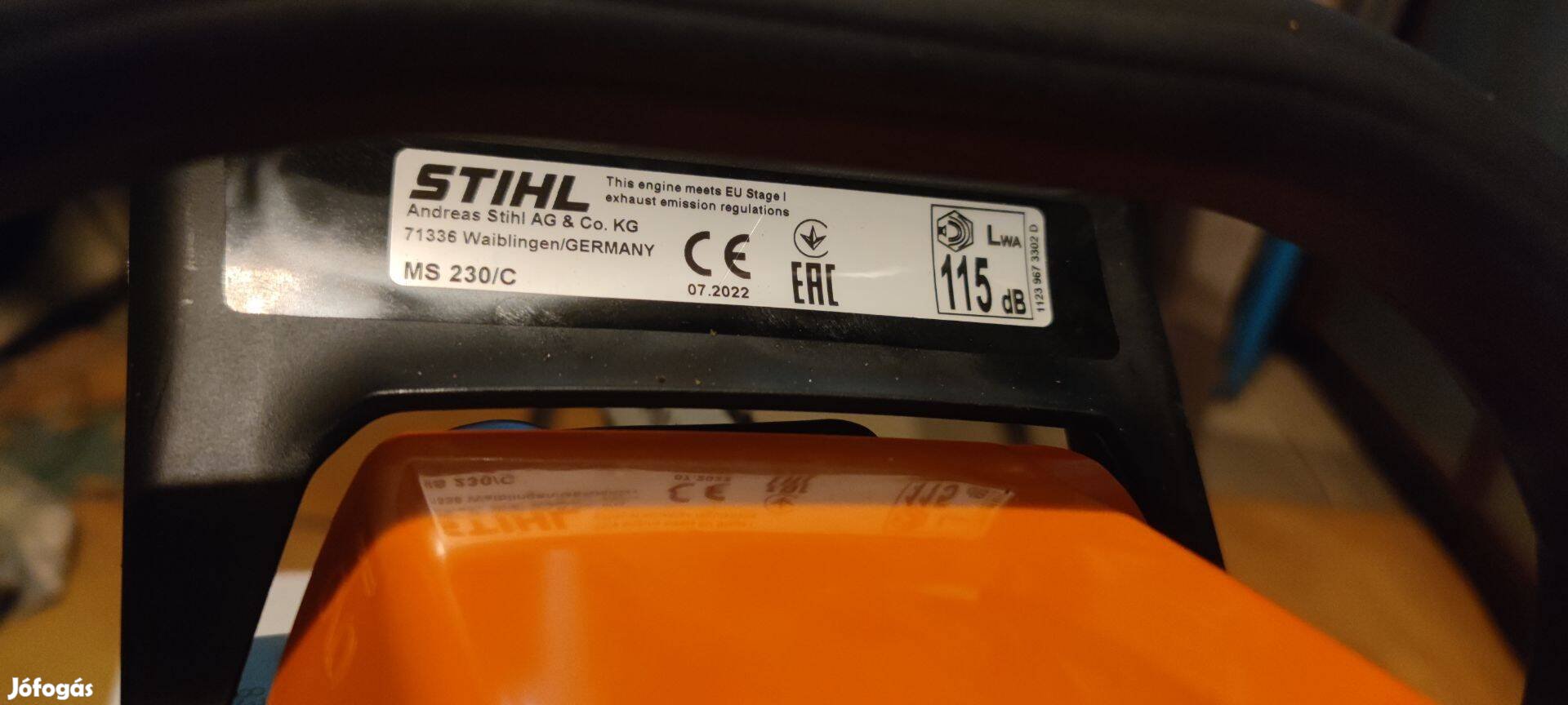 Stihl fűrész új MS230