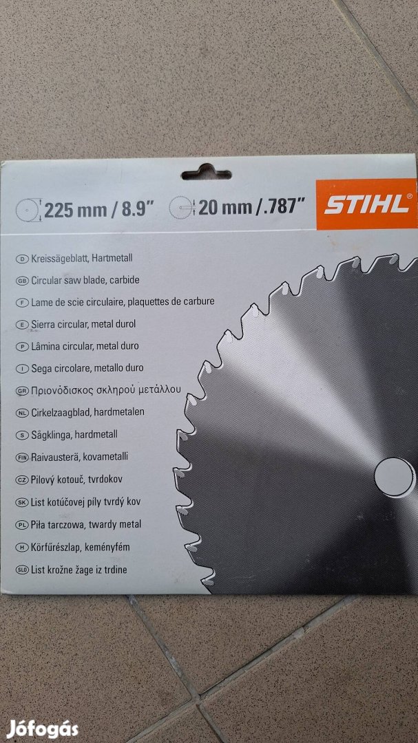 Stihl fűrészlap kaszagépre, új!