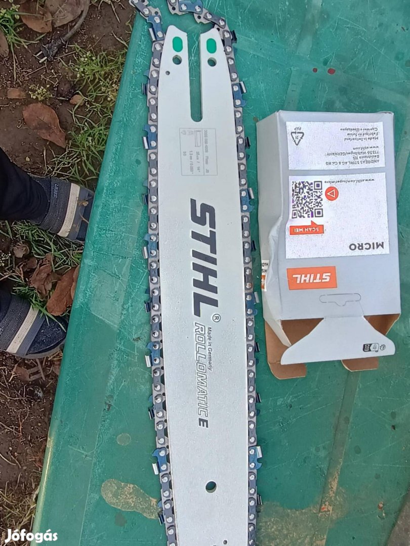 Stihl láncvezető lánccal