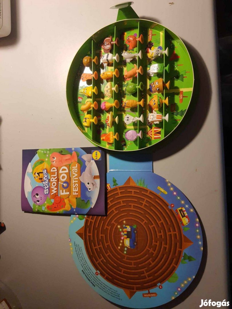 Stikeez World food készlet figurák gyűjtődobozzal