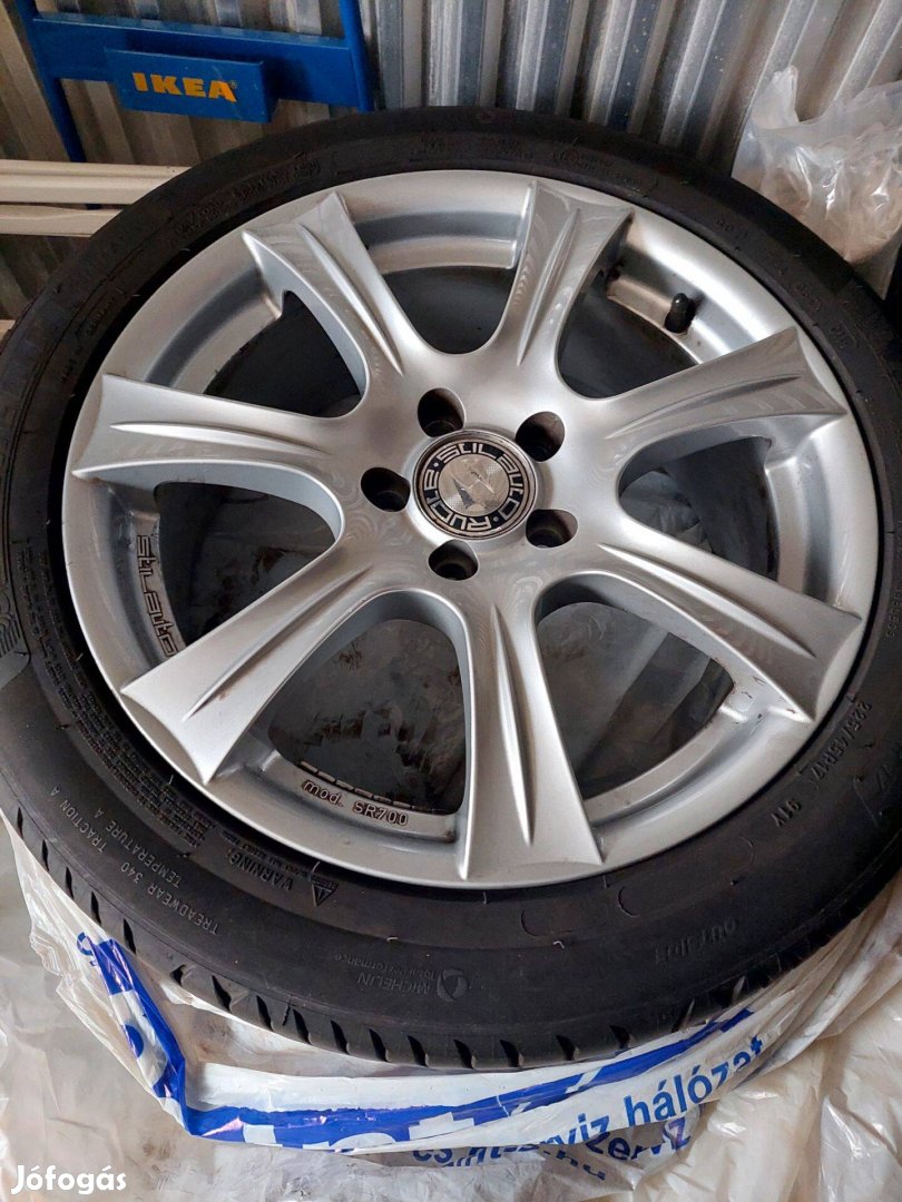 Stilautó alufelni 5×108/7Jx17+Michelin 225/45R17 gumi készlet Renault