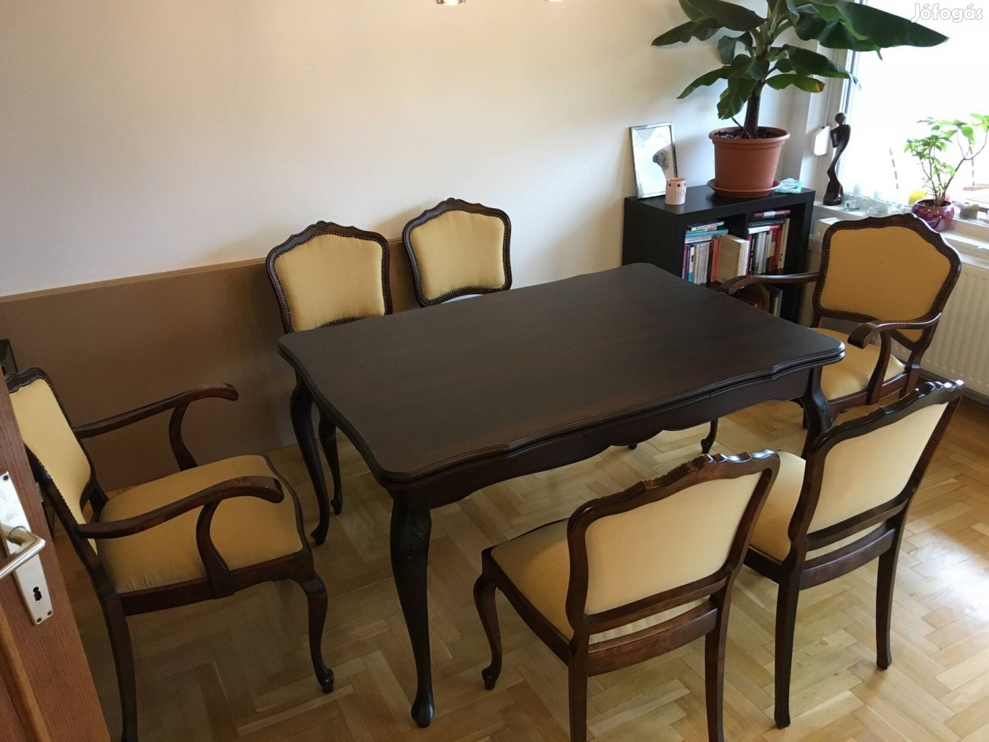 Stílbútor étkezőasztal (140/190/240x95x76) + 6 szék