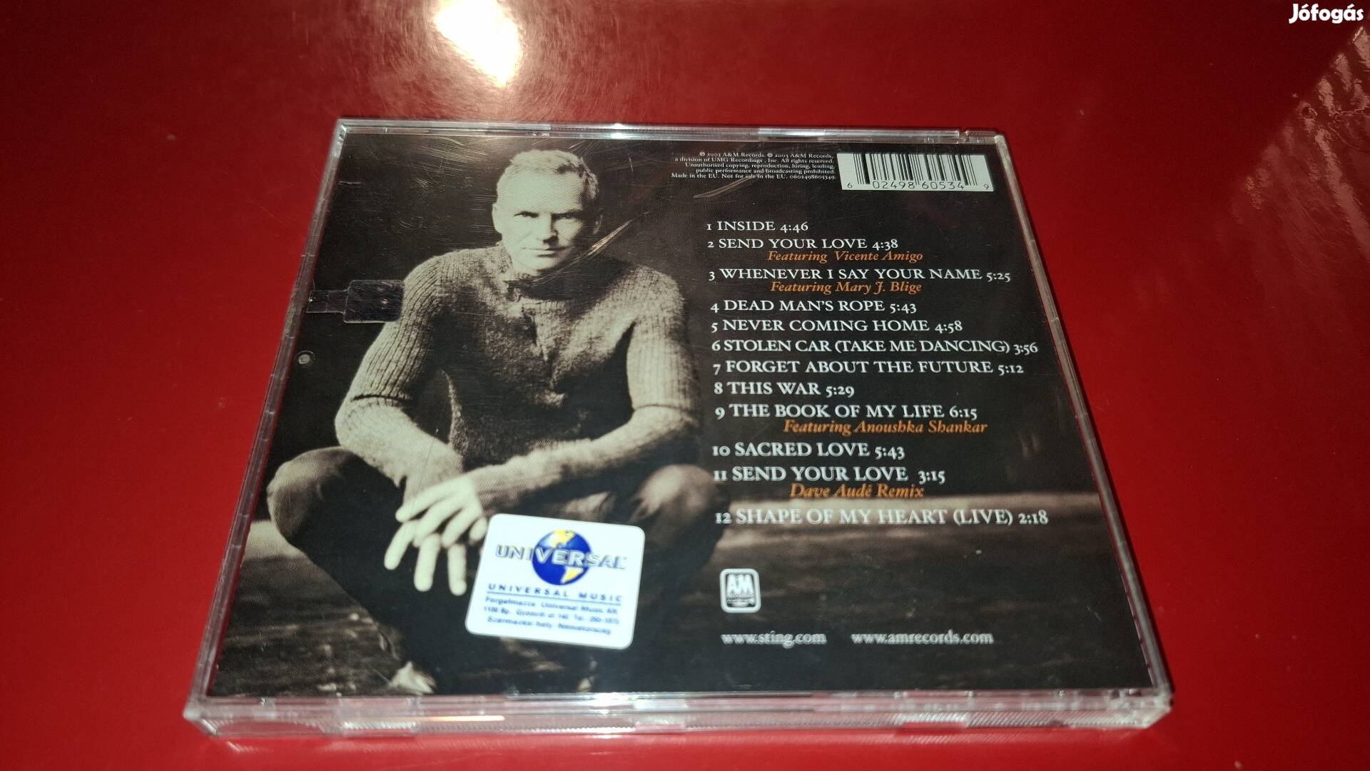 Sting Sacred Love Cd 2003