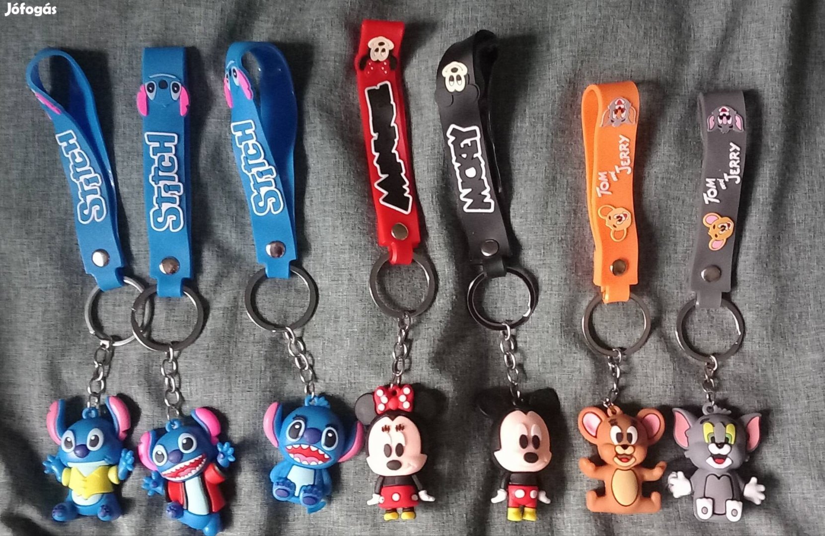 Stitch,Tom&Jerry,Mickey kulcstartók