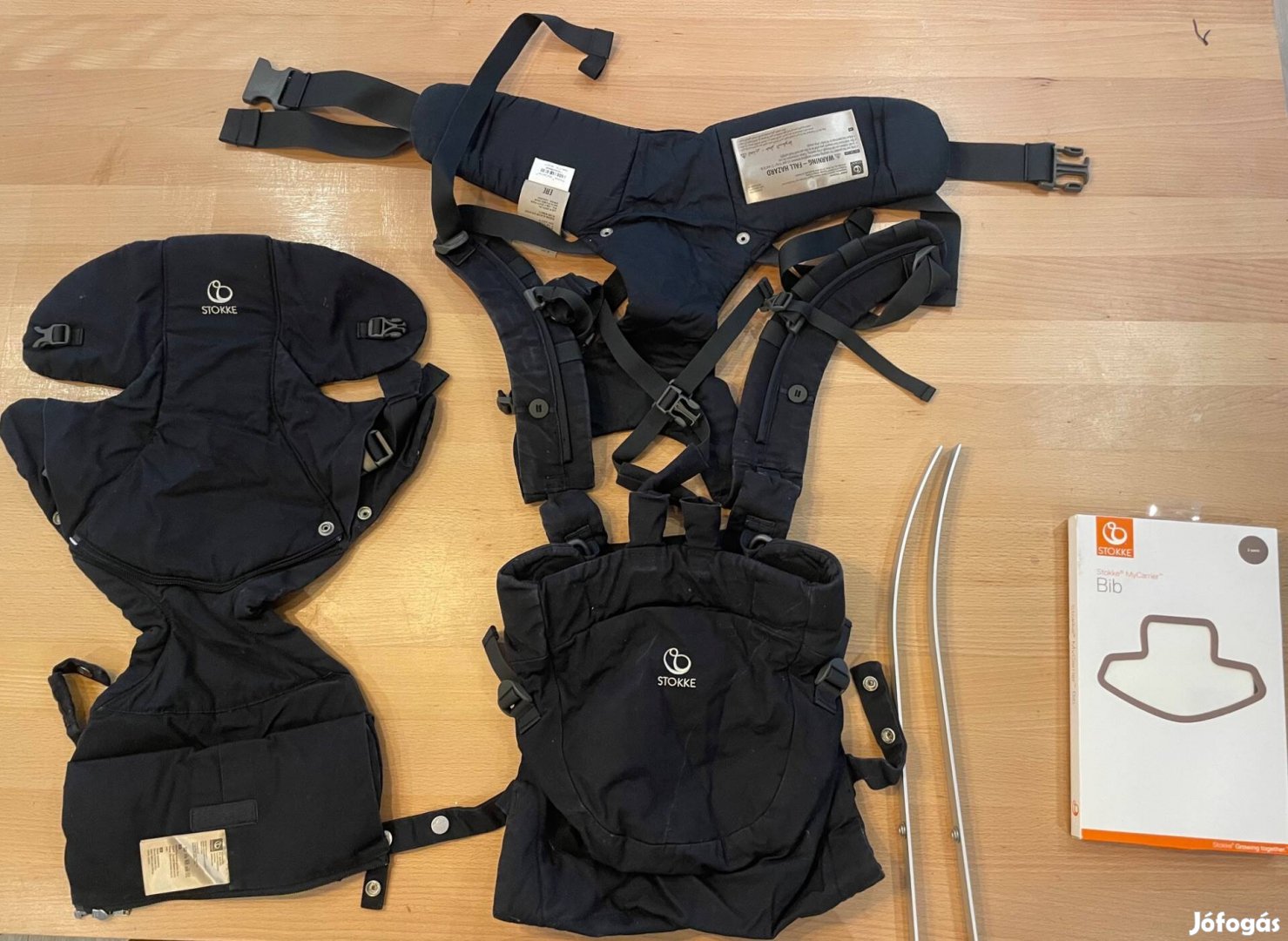 Stokke Babahordozó fekete mellkasra és hátra is