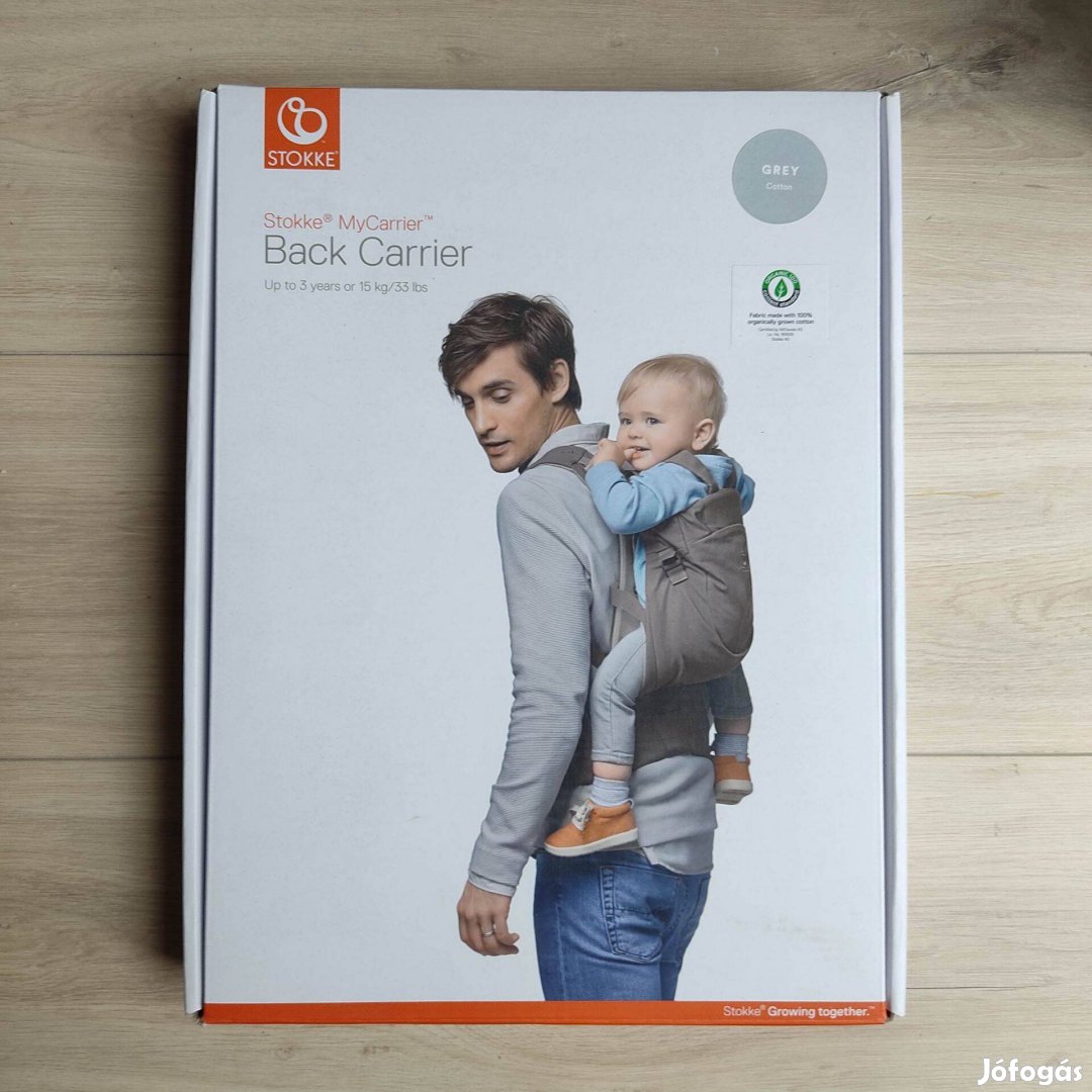 Stokke My Carrier front, back babahordozó hordozó teljes szett szürke