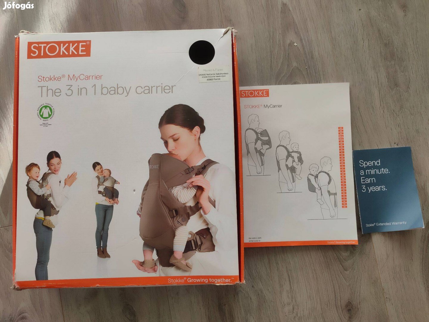 Stokke Mycarrier babahordozó, kenguru 3,5-15 kg