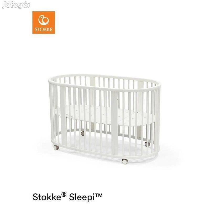 Stokke Sleepi Bed V3 kiságy kerekekkel, 141x74x78cm, 0M+ - fehér