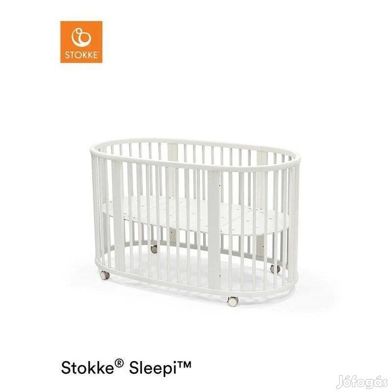 Stokke Sleepi Bed V3 kiságy kerekekkel, 141x74x78cm, 0M+ - fehér