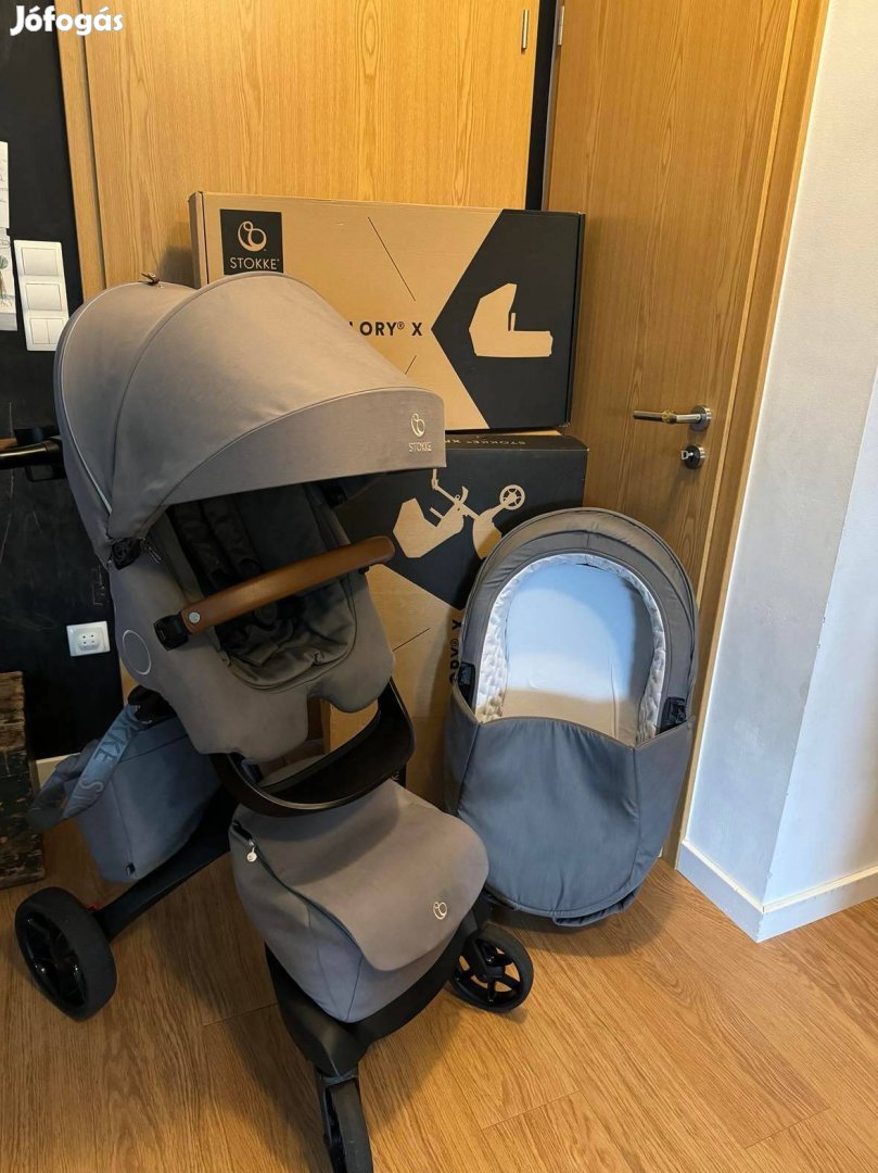 Stokke Xplory X babakocsi eladó modern grey színben