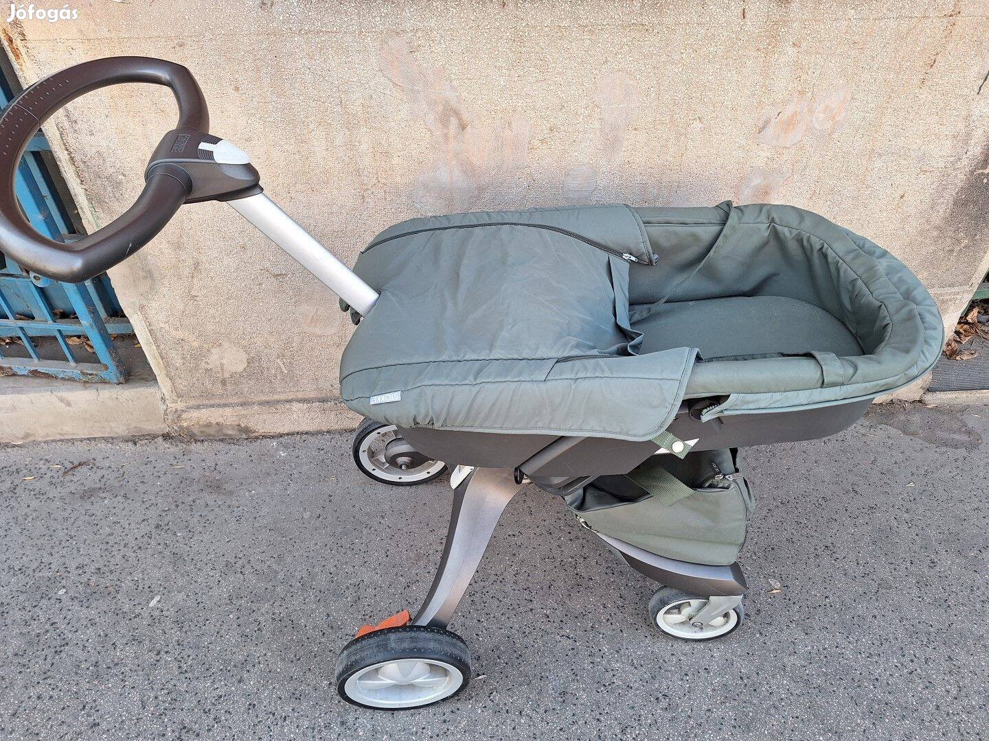 Stokke Xplory babakocsi a kiegészítőivel cool teal színben
