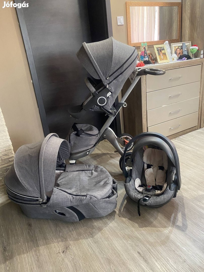 Stokke xplory v4 3in1 Black melange 