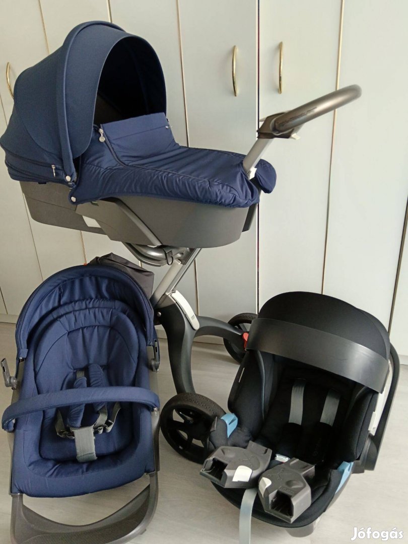 Stokke xplory v4 deep blue 3in1