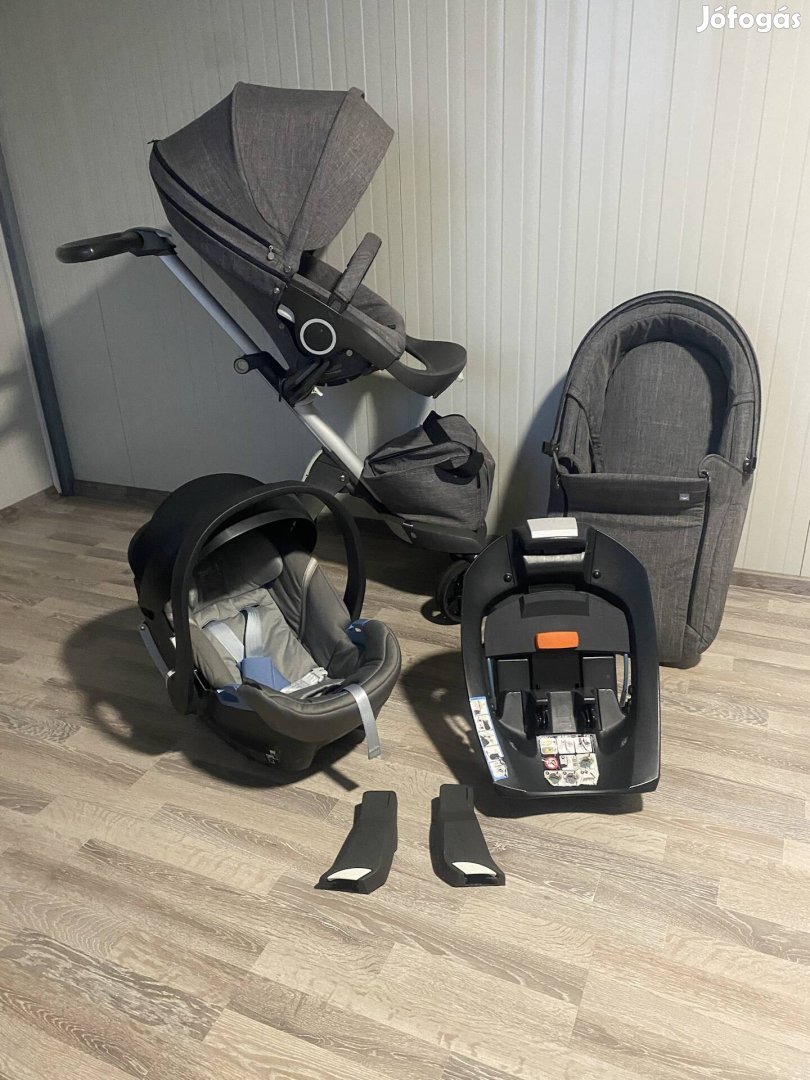 Stokke xplory v5 4in1 Black melange 