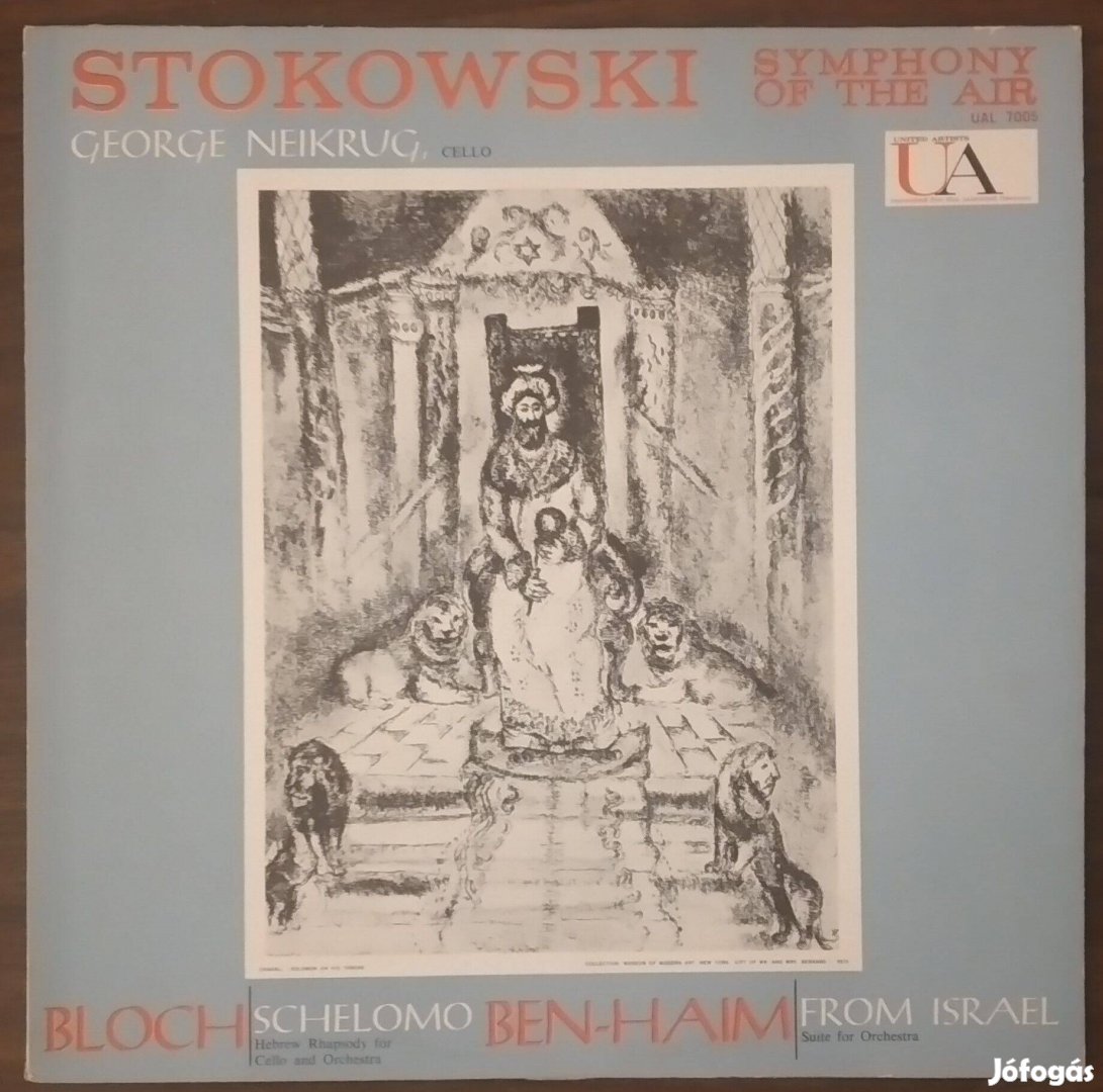 Stokowski - Ben-Haim - Bloch - Neikrug USA LP