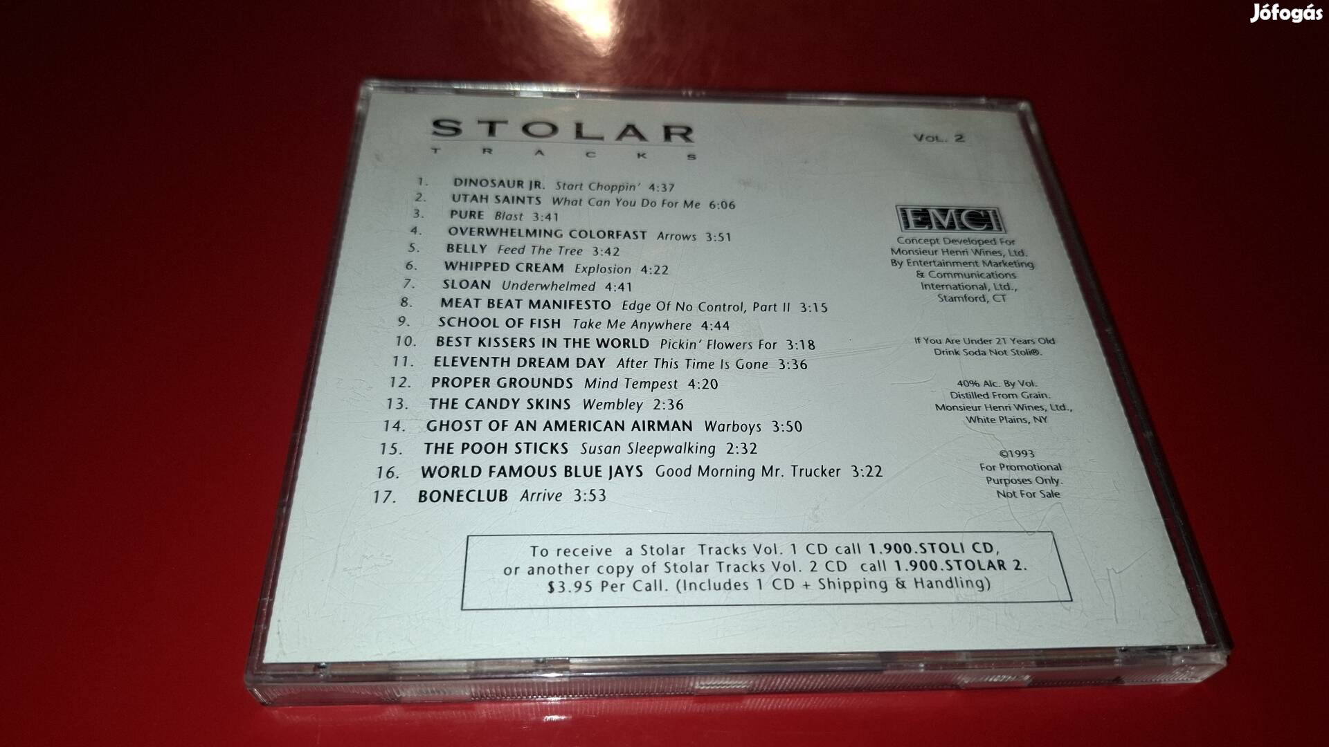 Stolar Tracks Vol.2 Promo Cd 1993 Alternative Rock