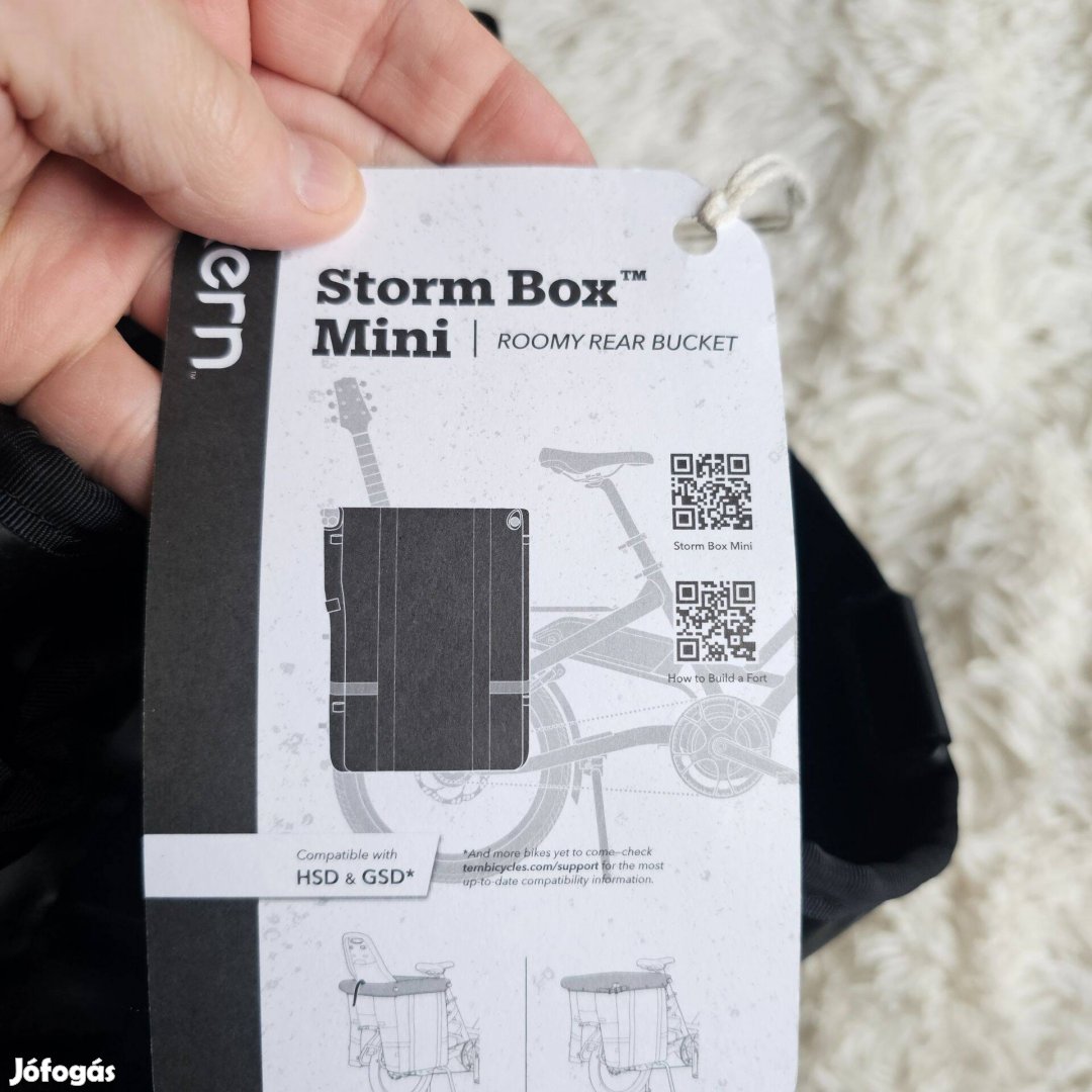 Storm Box Mini kerékpáros csomagtartó táska új cimkés személyesen átv