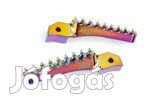 Str8 Sherco 50cc STR8 CNC utas lábtartó, neochrome (szett)
