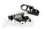 Str8 Sherco 50cc STR8 CNC vezető lábtartó, fekete (szett)