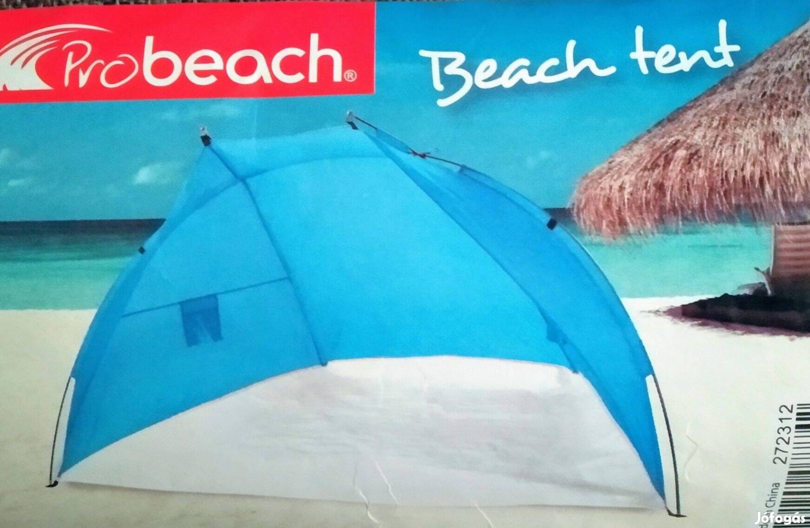 Strandsátor Napsátor Új 200X120X120 cm Beach Tent (Piros KÉK )