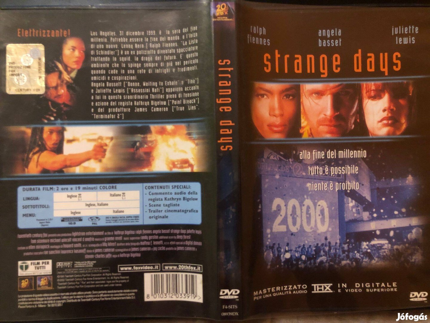 Strange Days A halál napja DVD (karcmentes, Ralph Fiennes)