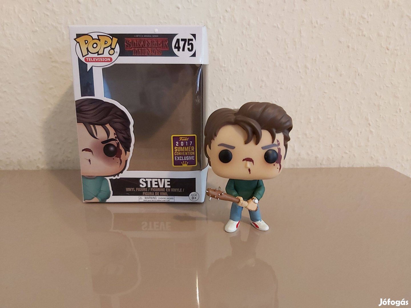 Stranger Thing Steve funko POP figura dobozzal Új készleten számlával