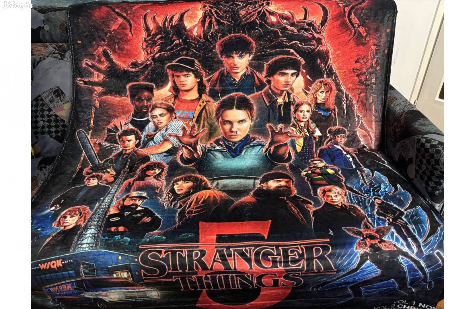 Stranger Things 5. Takaró 150X200-cm