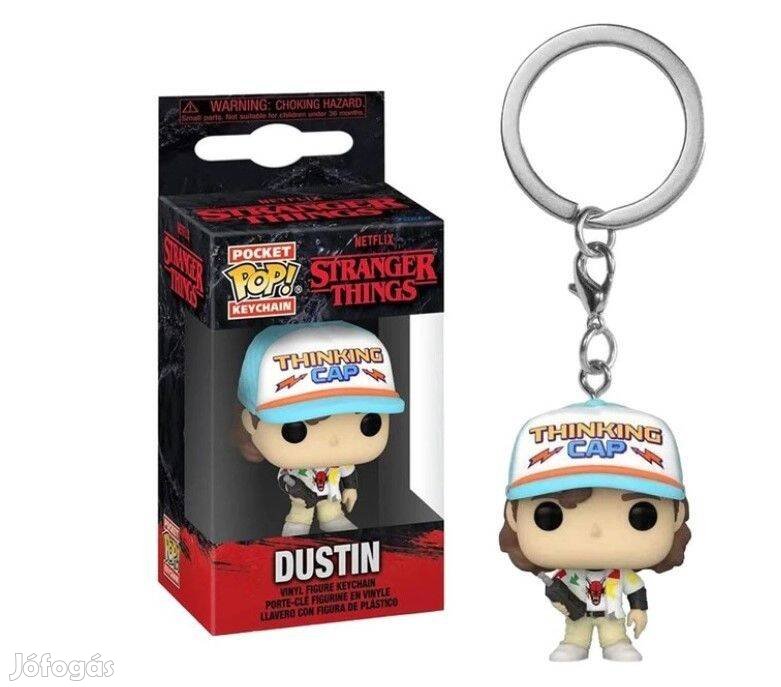 Stranger Things Dustin kulcstartó Funko dobozzal Új Készleten számláva