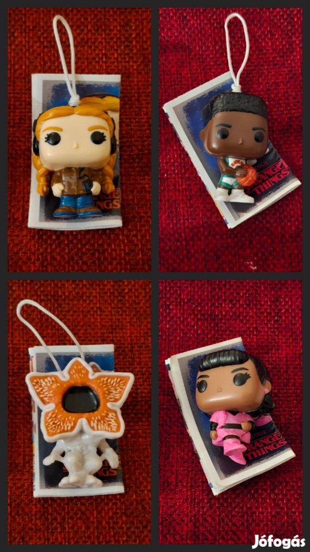 Stranger Things Figura 4db-os szett Funko Pop x Kinder Joy