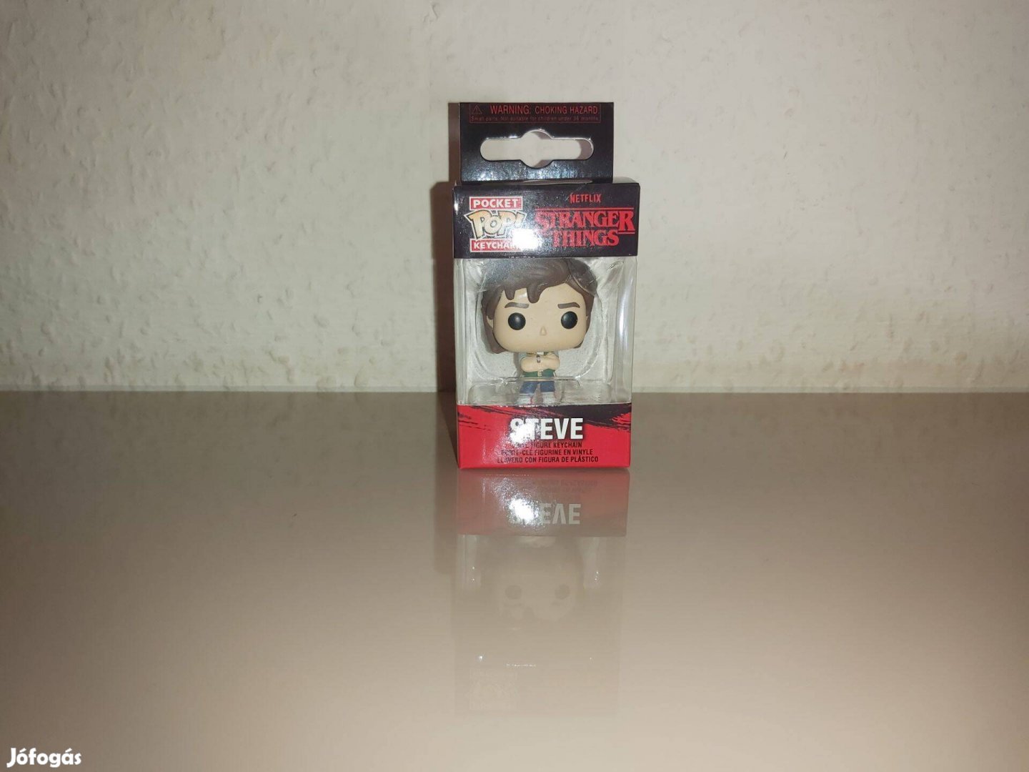 Stranger Things Steve kulcstartó Funko POP dobozzal Új számlával