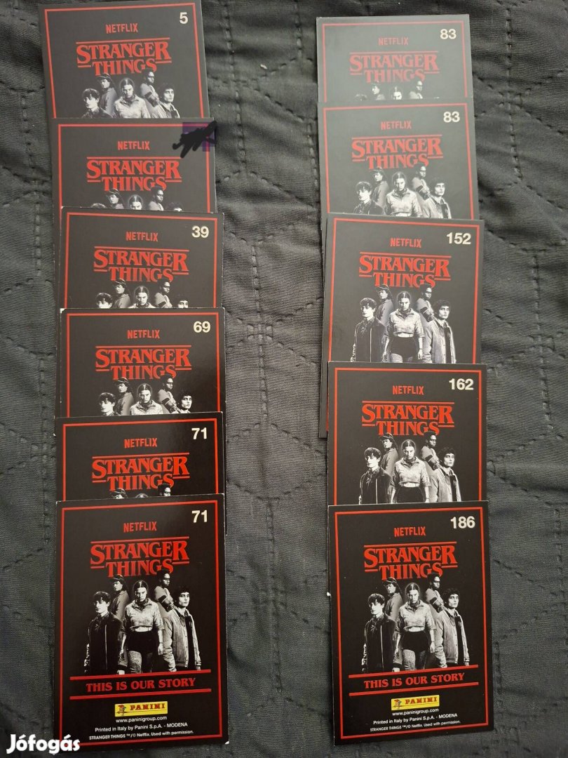 Stranger things kártyák