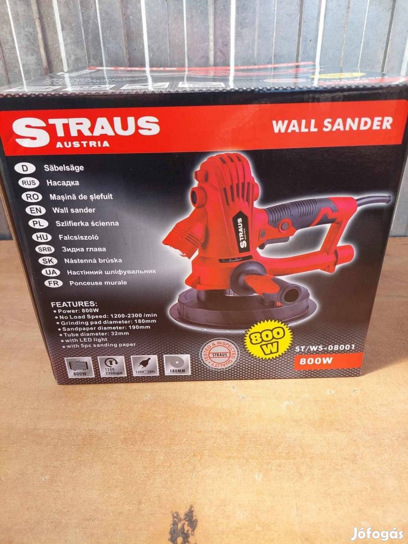 Straus Falcsiszoló 800W 190mm eladó